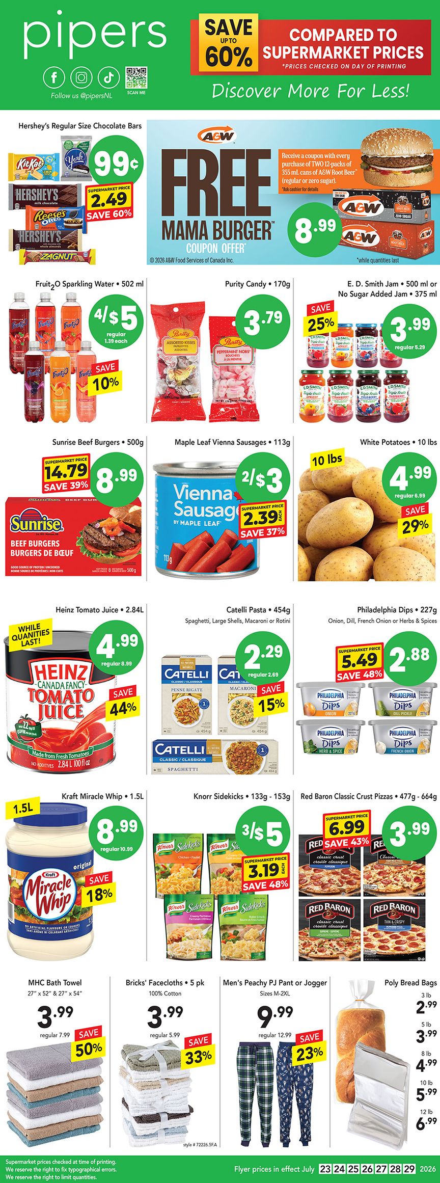 Pipers Superstore Flyer July 23 to 29