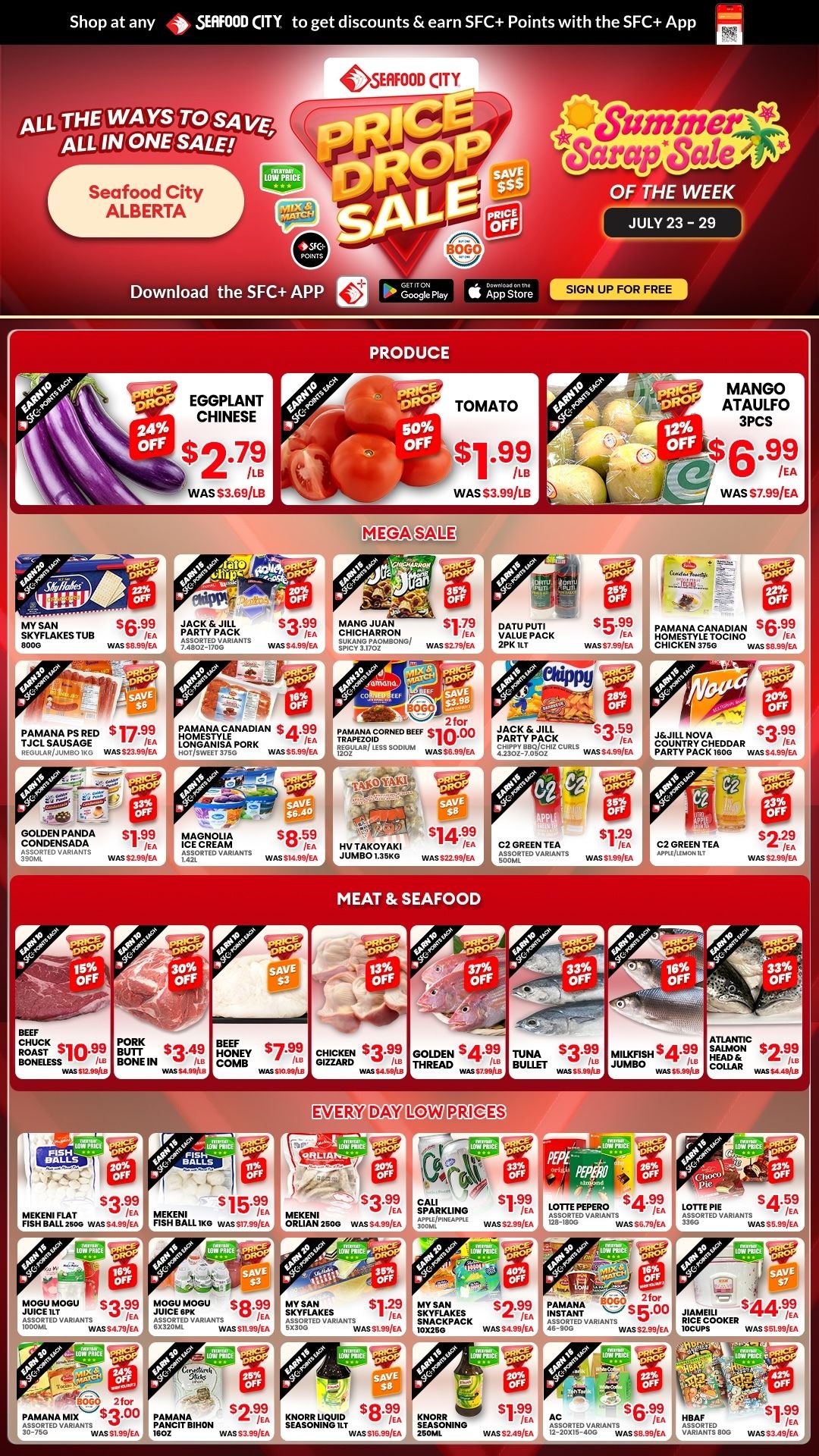 Seafood City Supermarket (AB) Flyer July 23 to 29