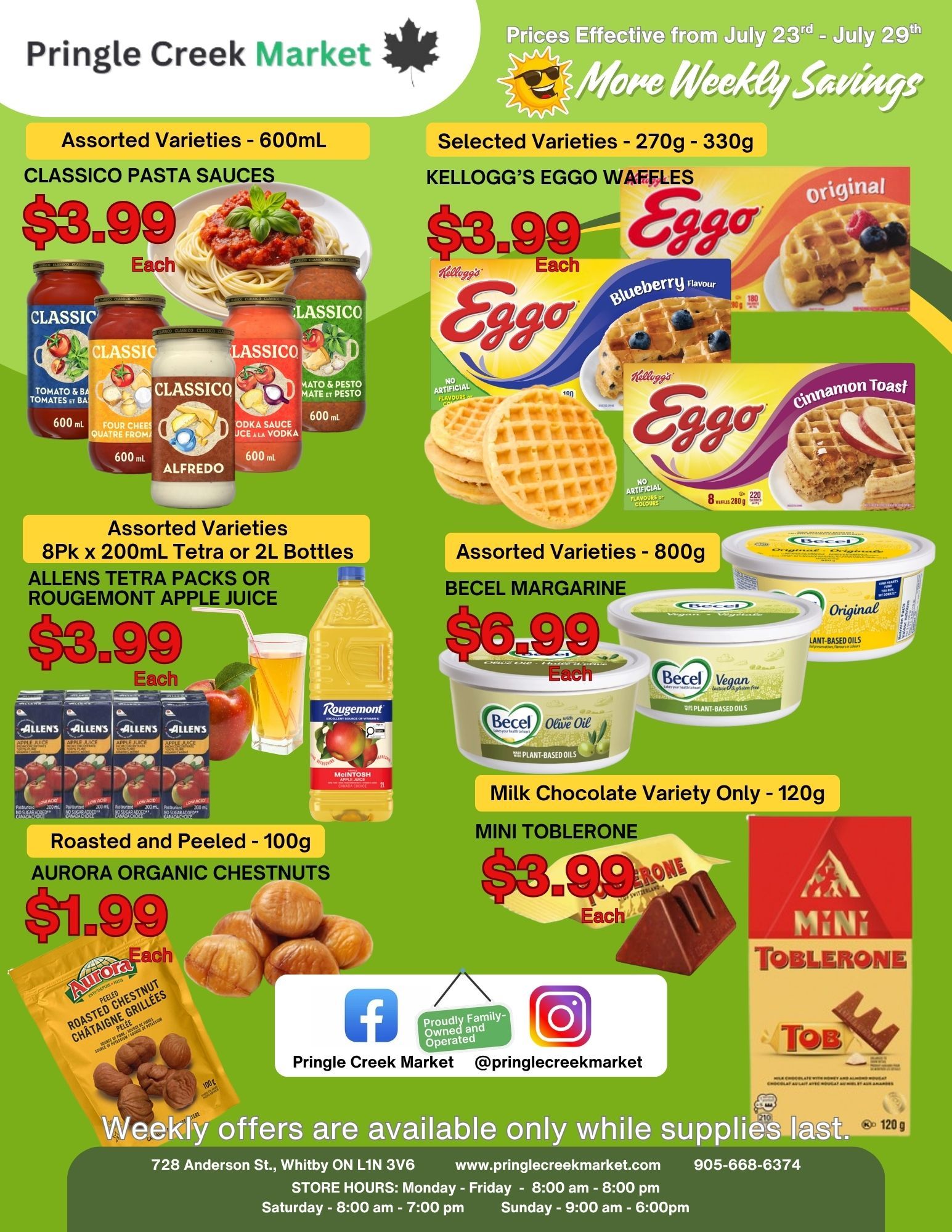 Pringle Creek Market Flyer July 23 to 29