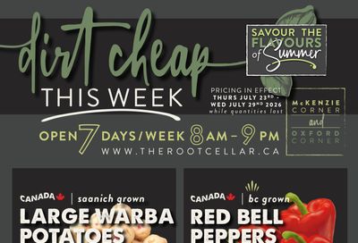 The Root Cellar Flyer July 23 to 29