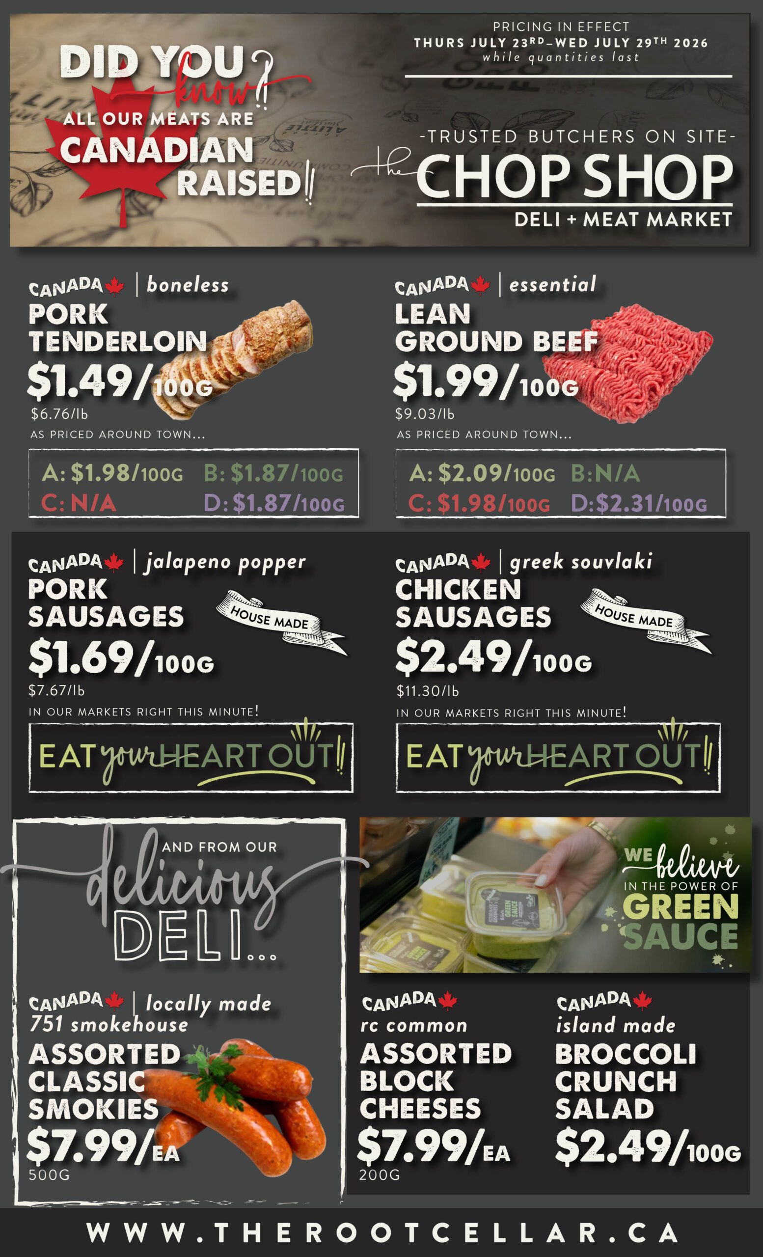 The Root Cellar Flyer July 23 to 29