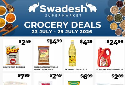 Swadesh Supermarket Flyer July 23 to 29