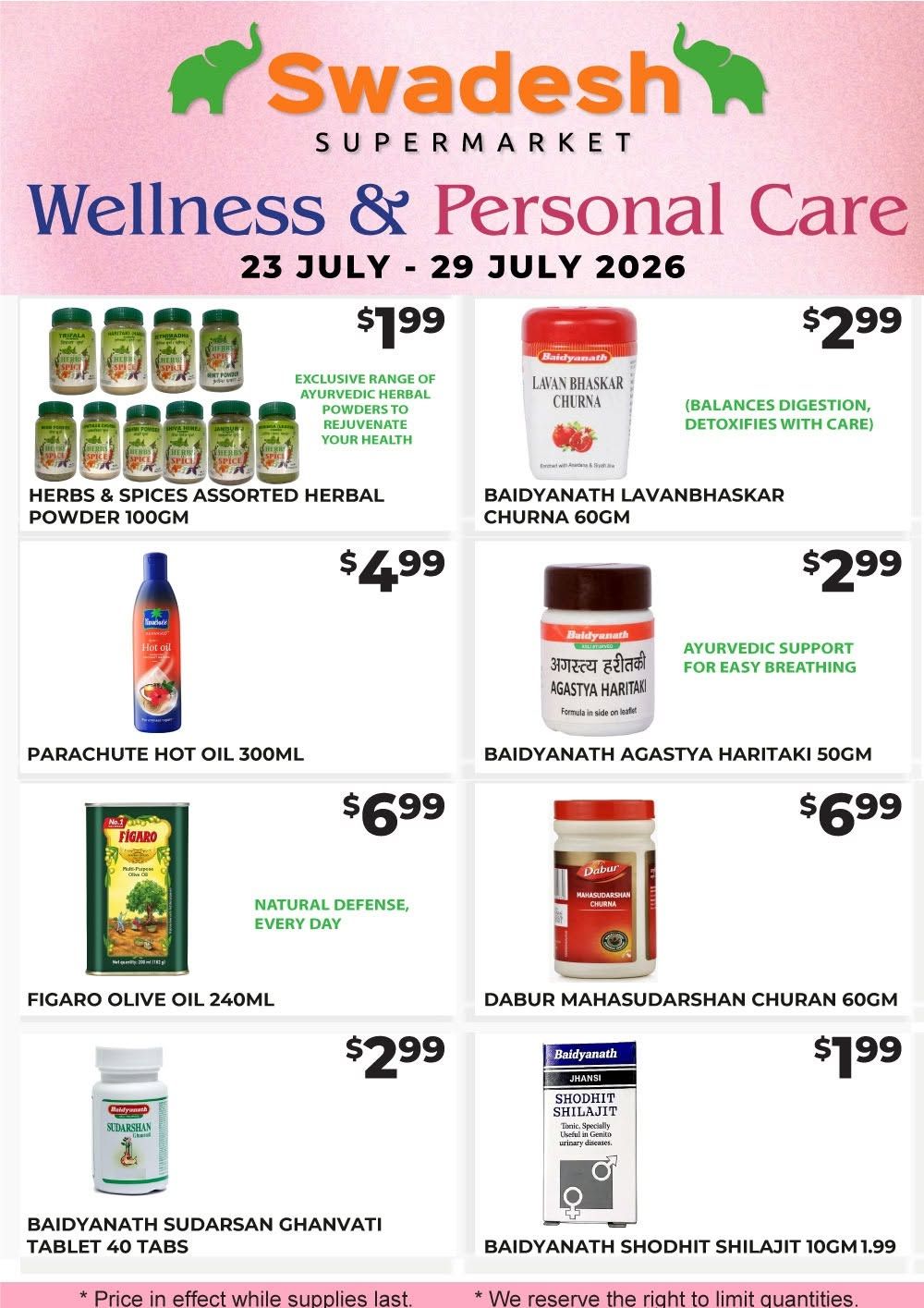 Swadesh Supermarket Flyer July 23 to 29