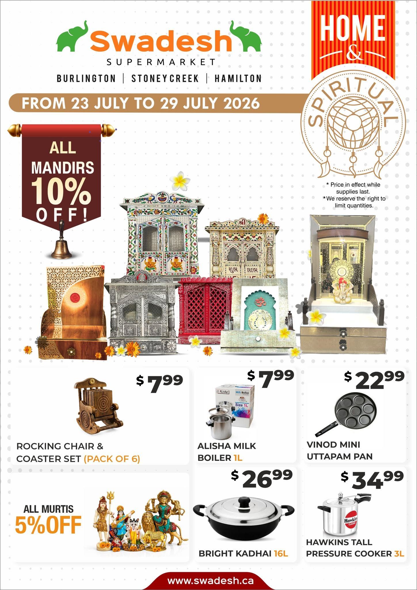 Swadesh Supermarket Flyer July 23 to 29