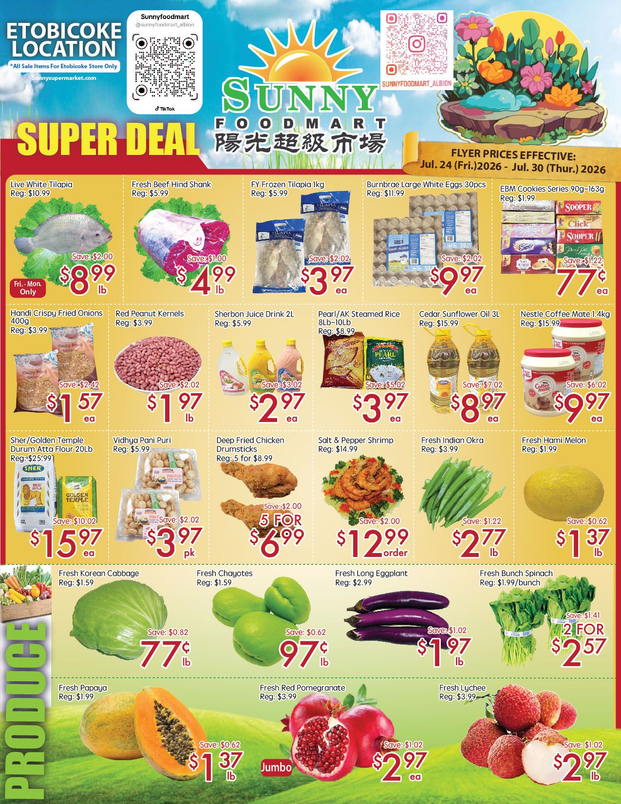 Sunny Foodmart (Etobicoke) Flyer July 24 to 30