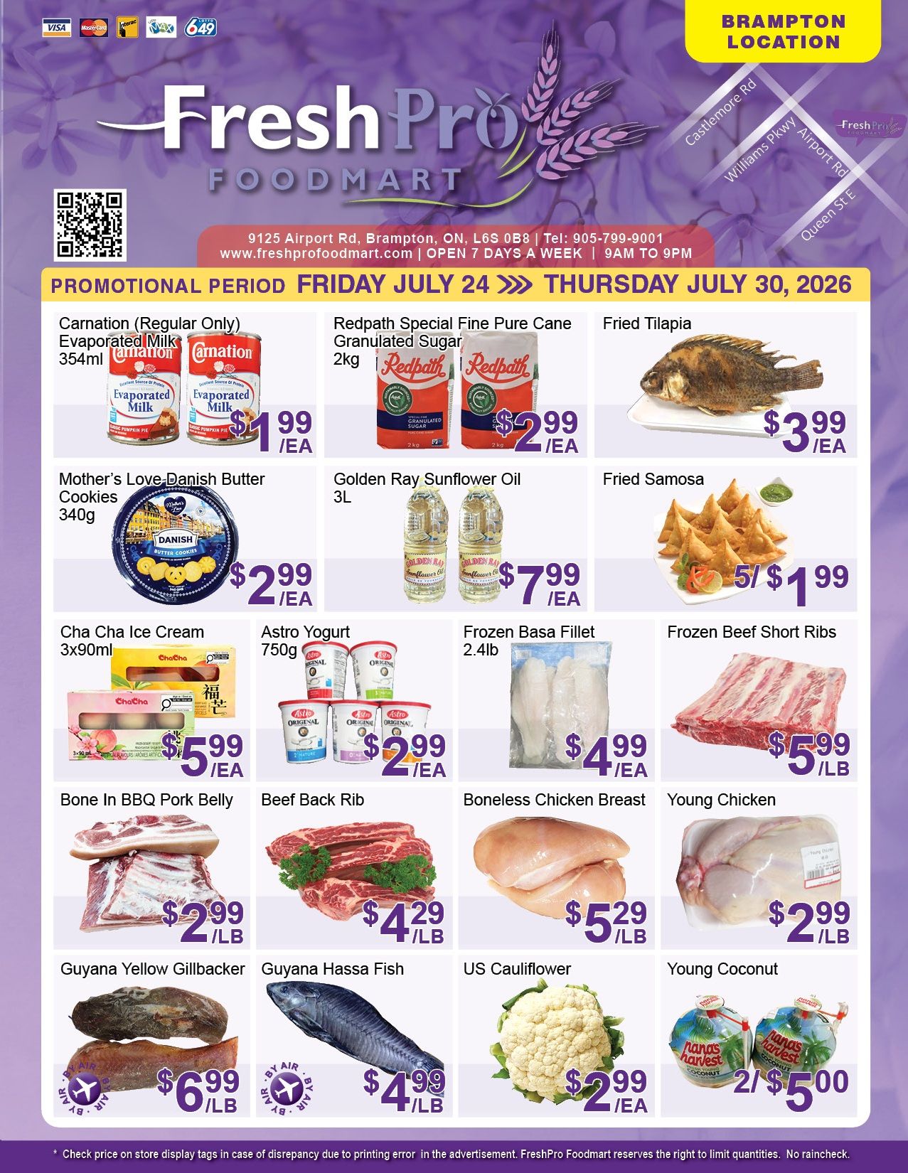 FreshPro Foodmart (Brampton) Flyer July 24 to 30