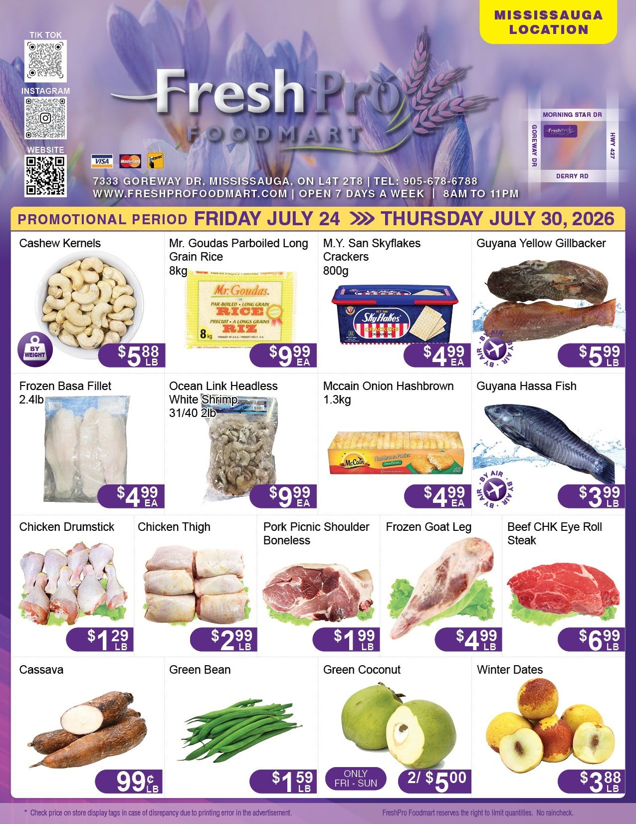 FreshPro Foodmart (Mississauga) Flyer July 24 to 30
