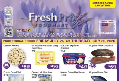 FreshPro Foodmart (Mississauga) Flyer July 24 to 30