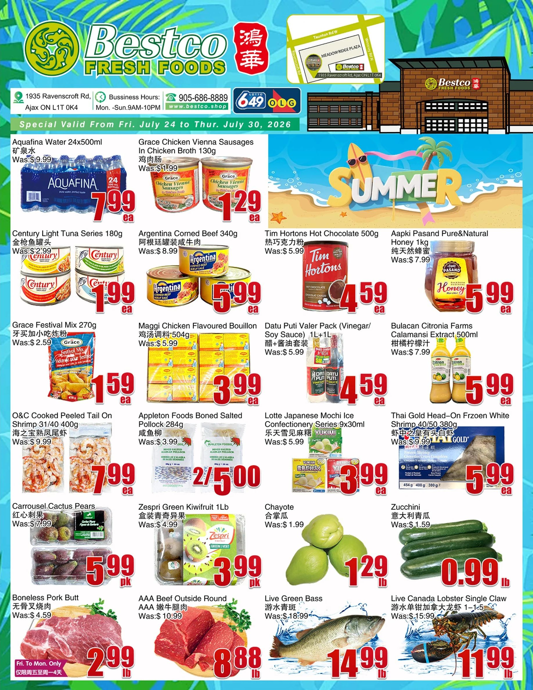 BestCo Food Mart (Ajax) Flyer July 24 to 30