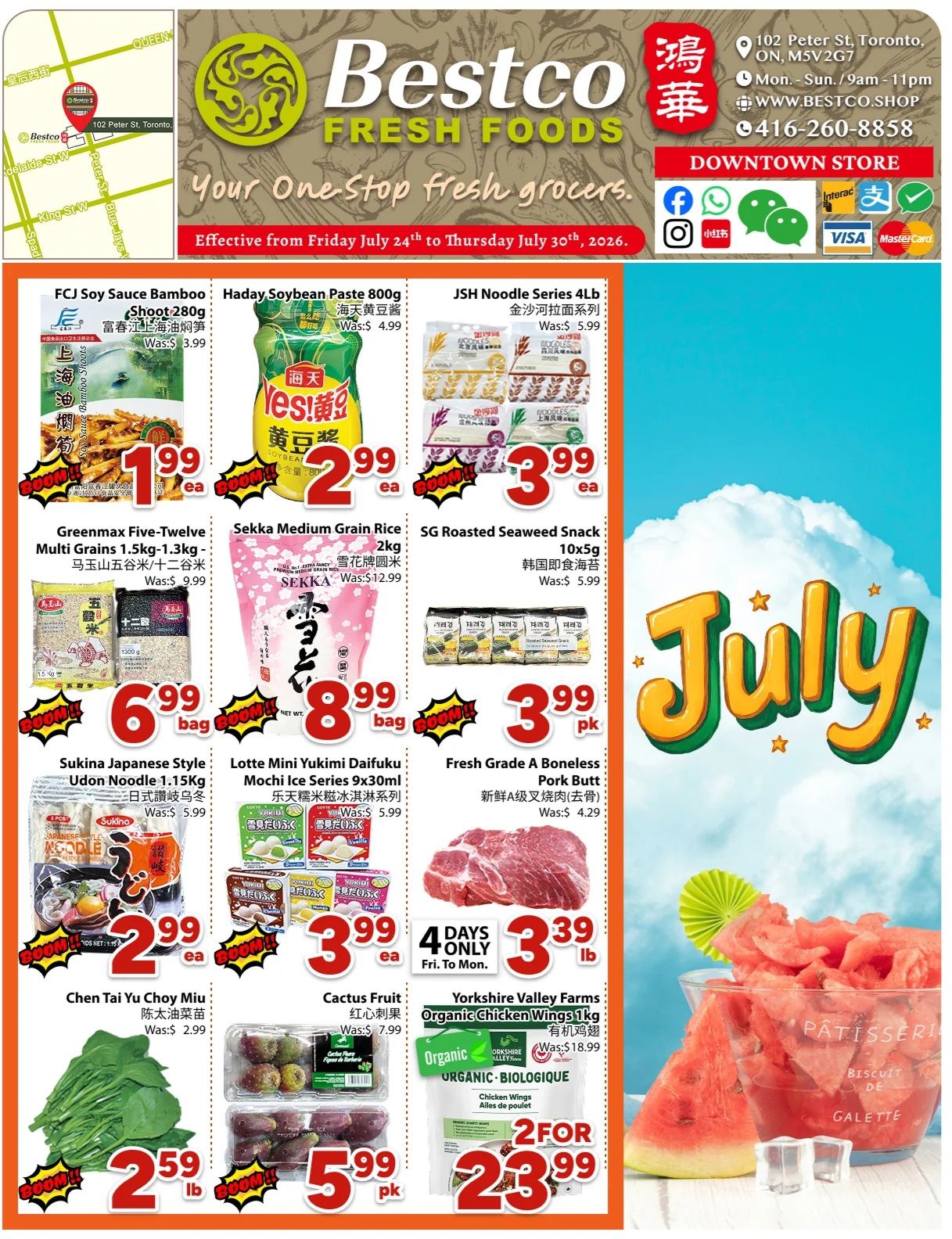BestCo Food Mart (Downtown Toronto) Flyer July 24 to 30