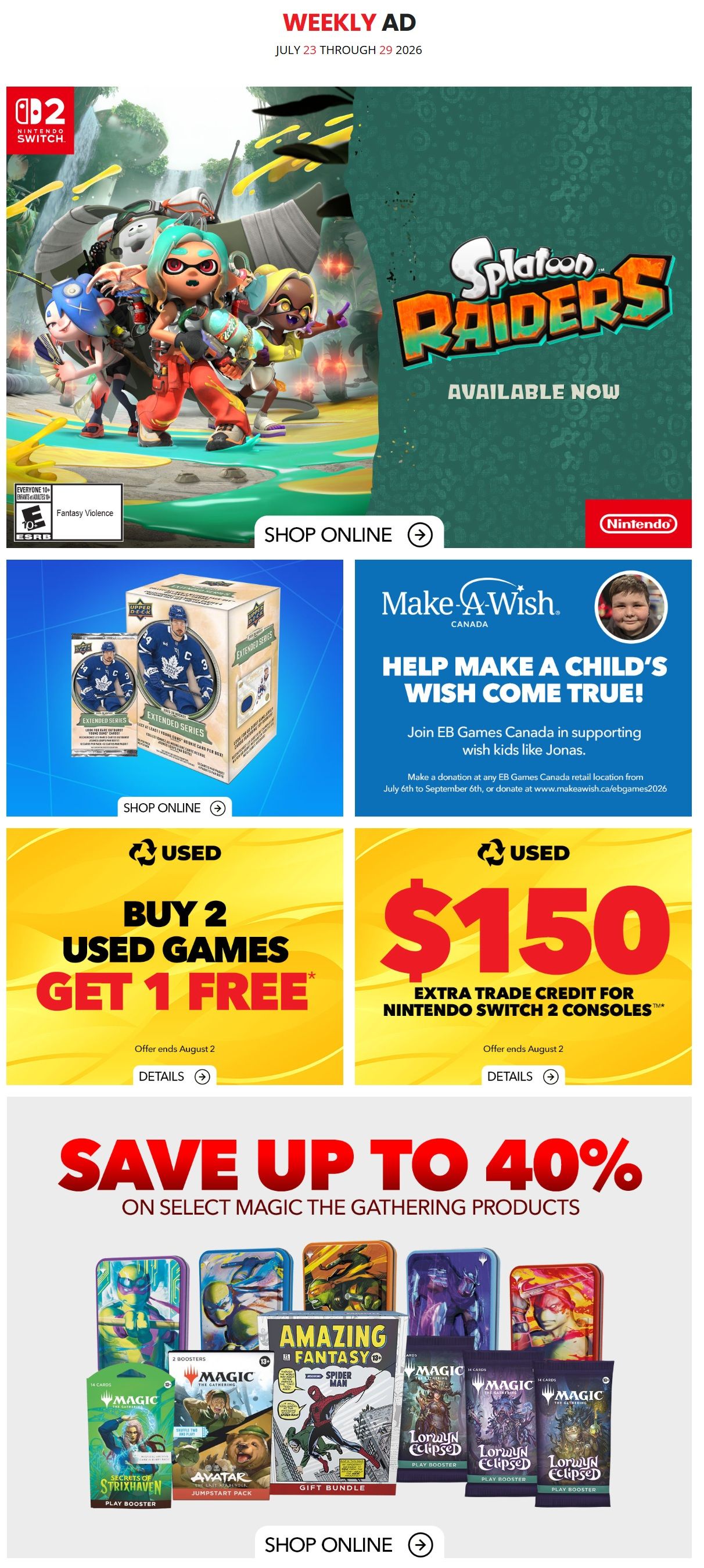 EB Games Flyer July 23 to 29