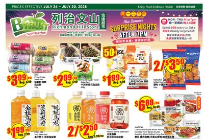 Btrust Supermarket (Richmond Hill) Flyer July 24 to 30
