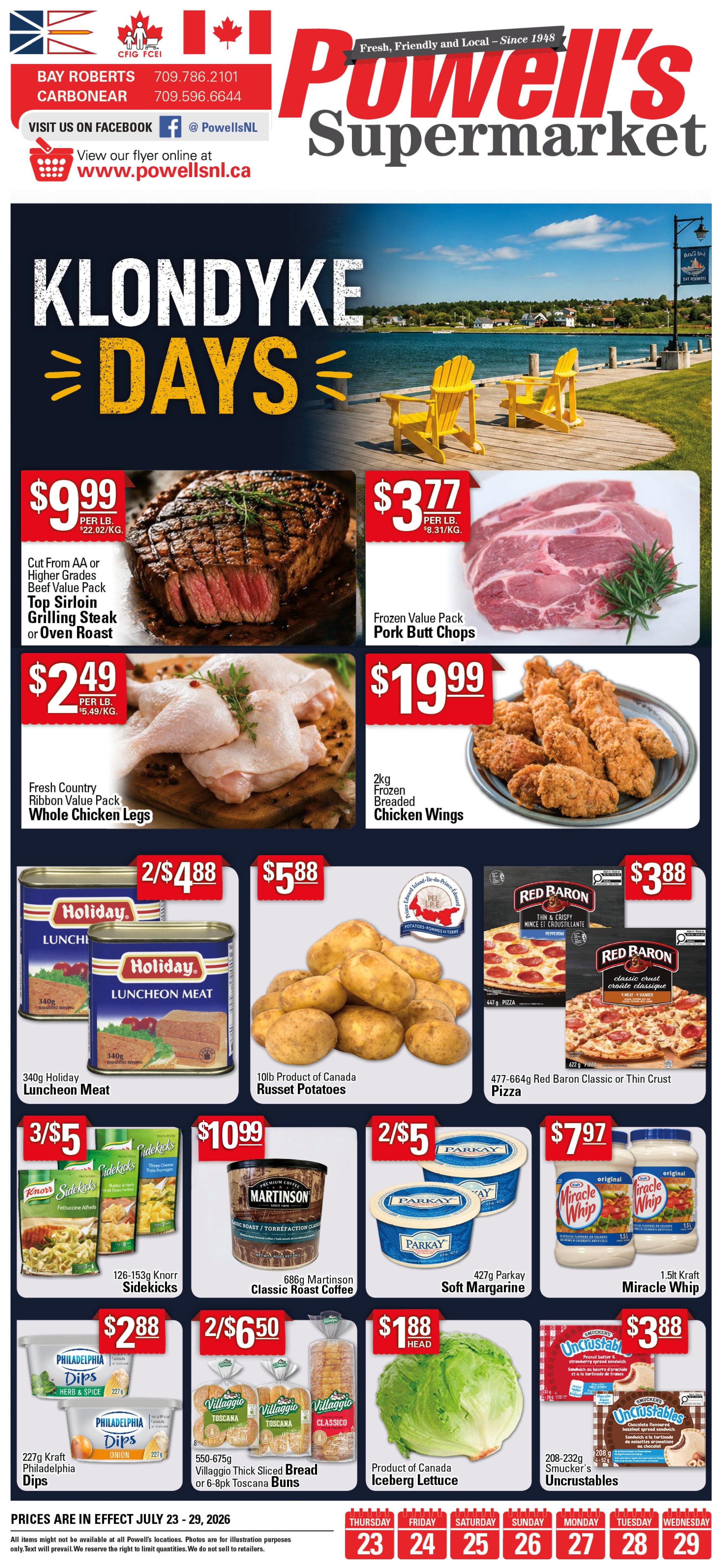 Powell's Supermarket Flyer July 23 to 29