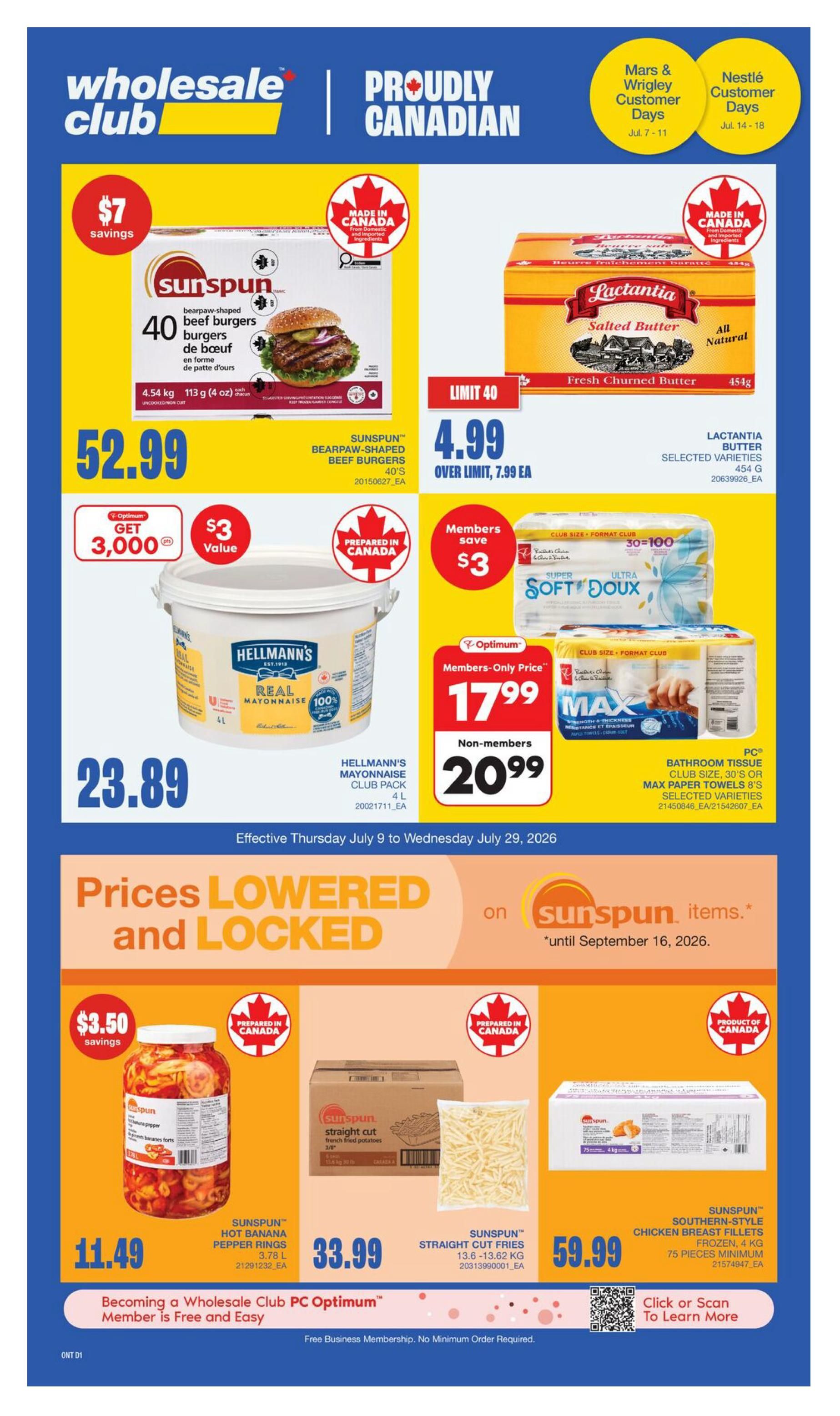 Wholesale Club (ON) Flyer July 23 to 29