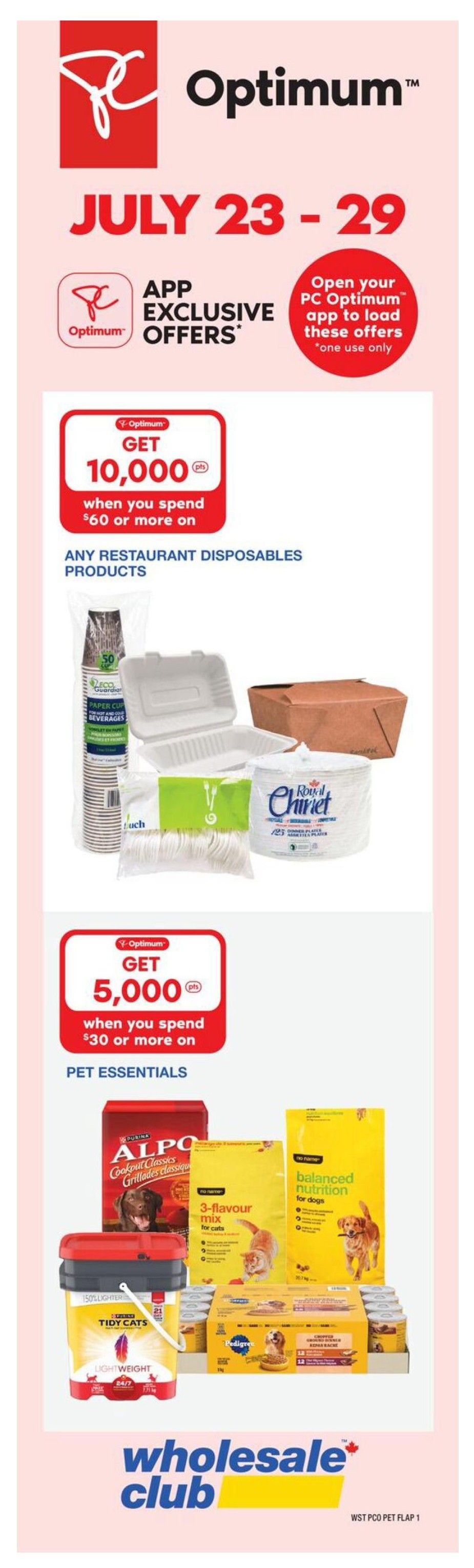 Wholesale Club (West) Flyer July 23 to 29
