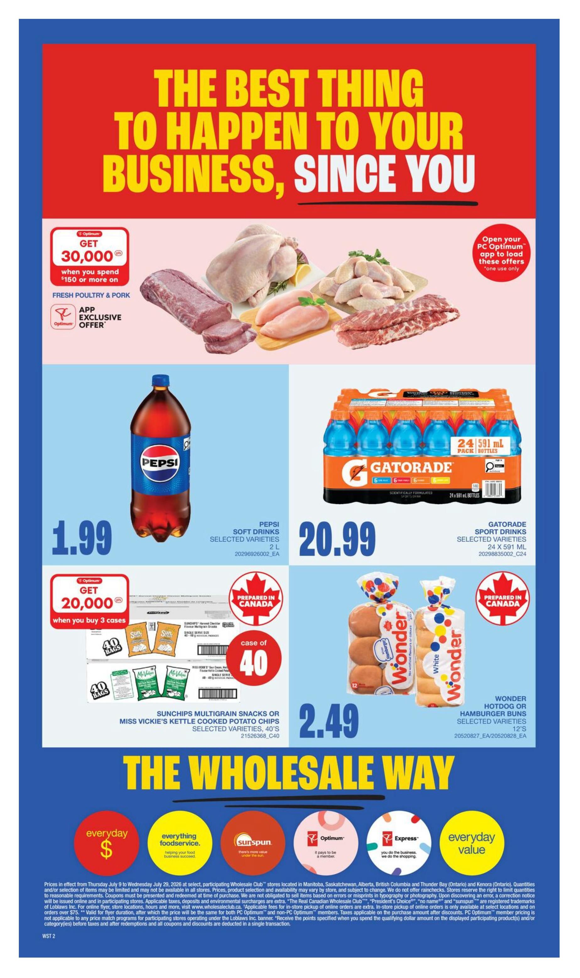 Wholesale Club (West) Flyer July 23 to 29