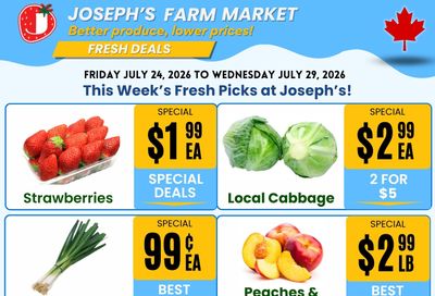 Joseph's Farm Market Flyer July 24 to 29
