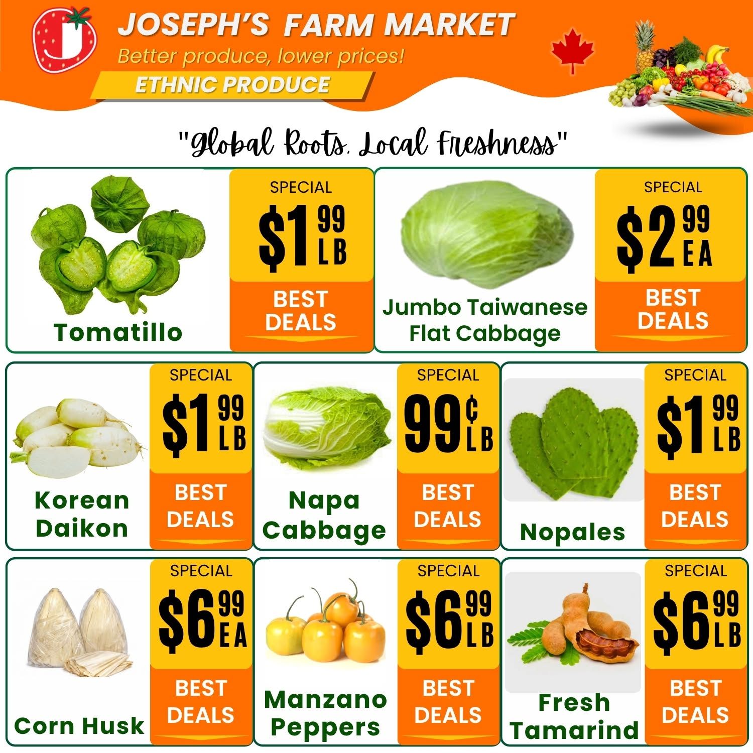 Joseph's Farm Market Flyer July 24 to 29