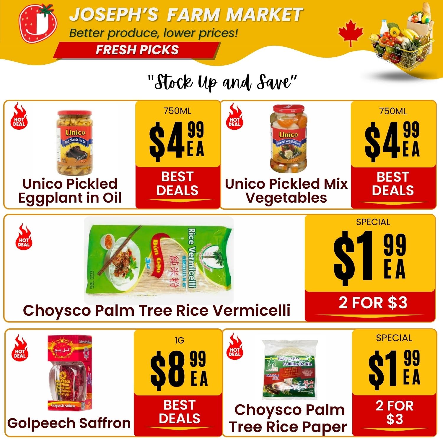 Joseph's Farm Market Flyer July 24 to 29