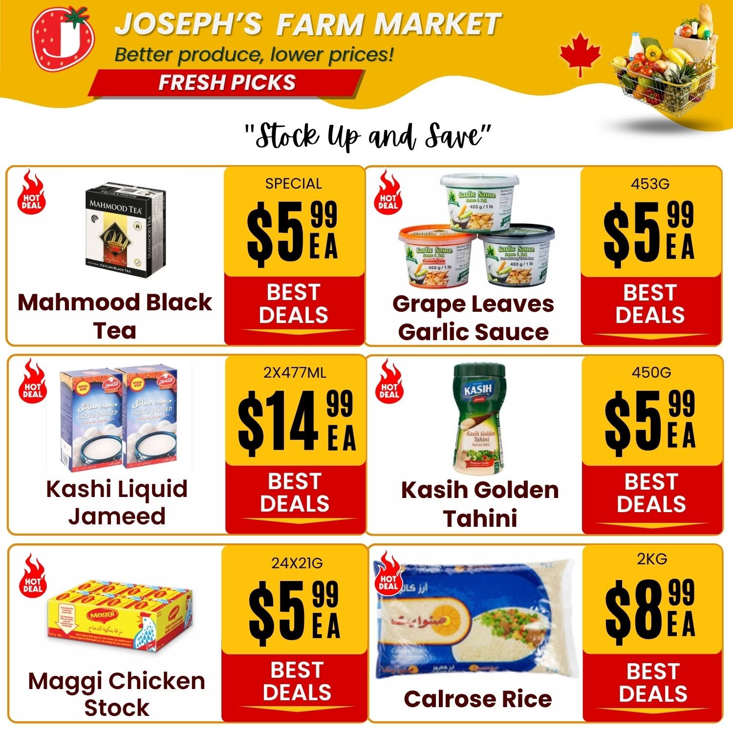 Joseph's Farm Market Flyer July 24 to 29