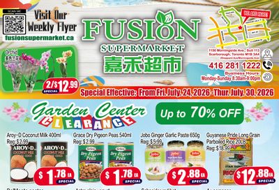Fusion Supermarket (Scarborough) Flyer July 24 to 30