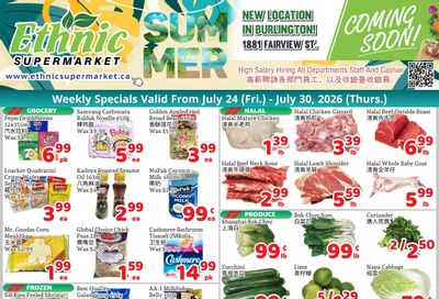 Ethnic Supermarket (Milton) Flyer July 24 to 30