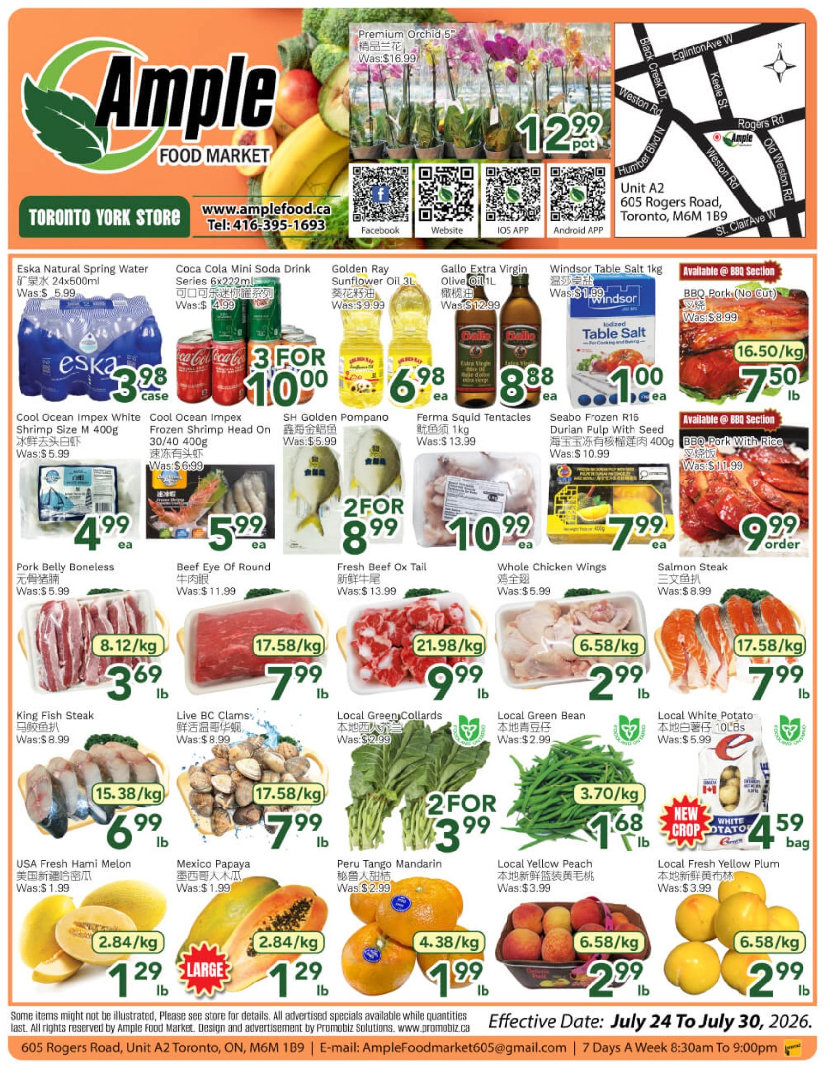 Ample Food Market (North York) Flyer July 24 to 30