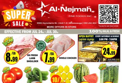 Alnejmah Fine Foods Inc. Flyer July 24 to 30