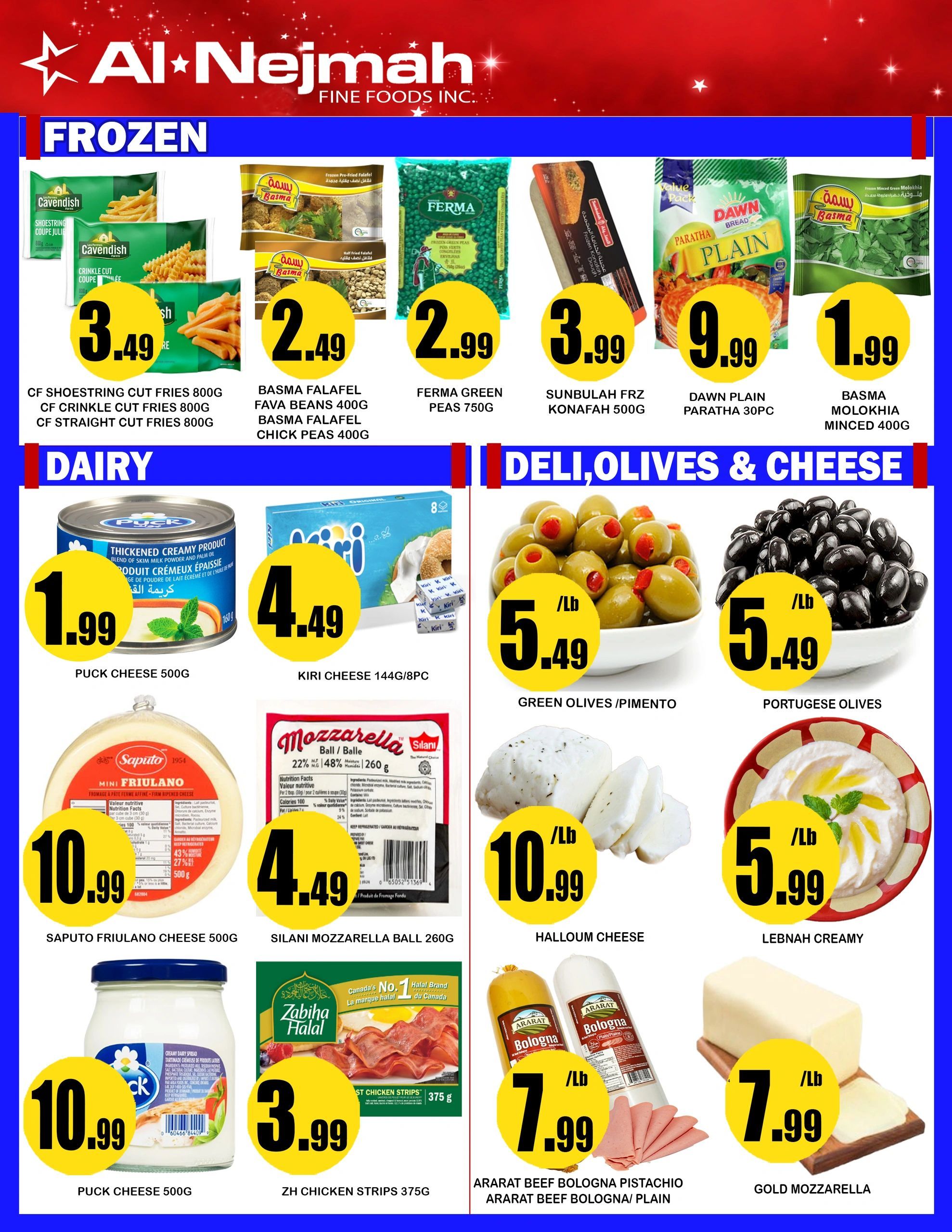 Alnejmah Fine Foods Inc. Flyer July 24 to 30