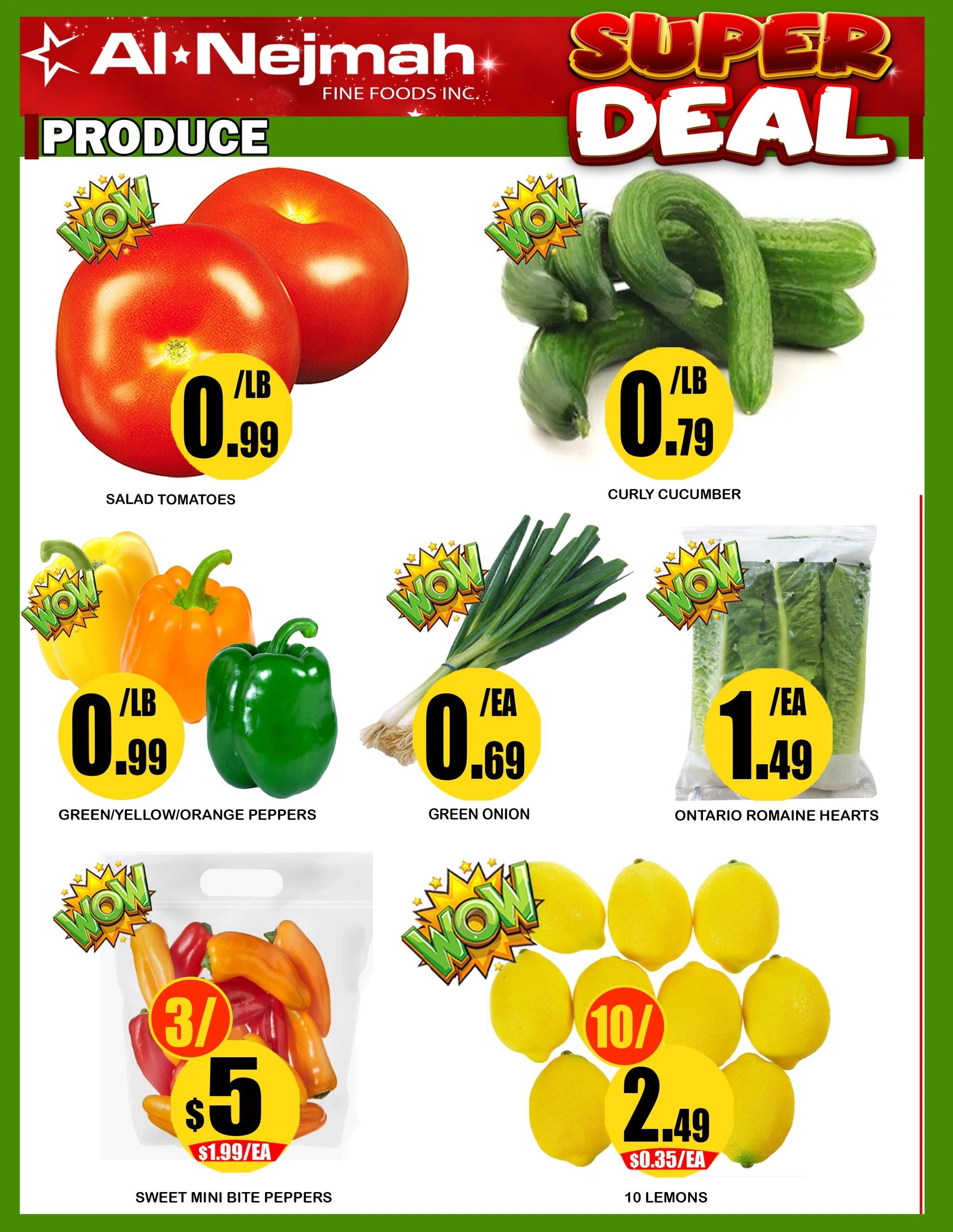 Alnejmah Fine Foods Inc. Flyer July 24 to 30