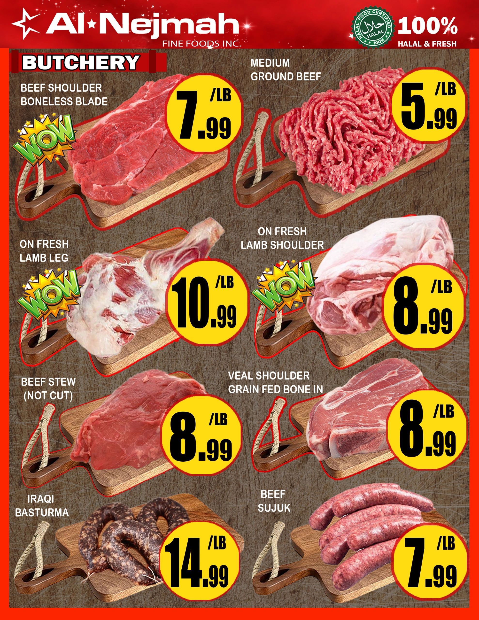 Alnejmah Fine Foods Inc. Flyer July 24 to 30