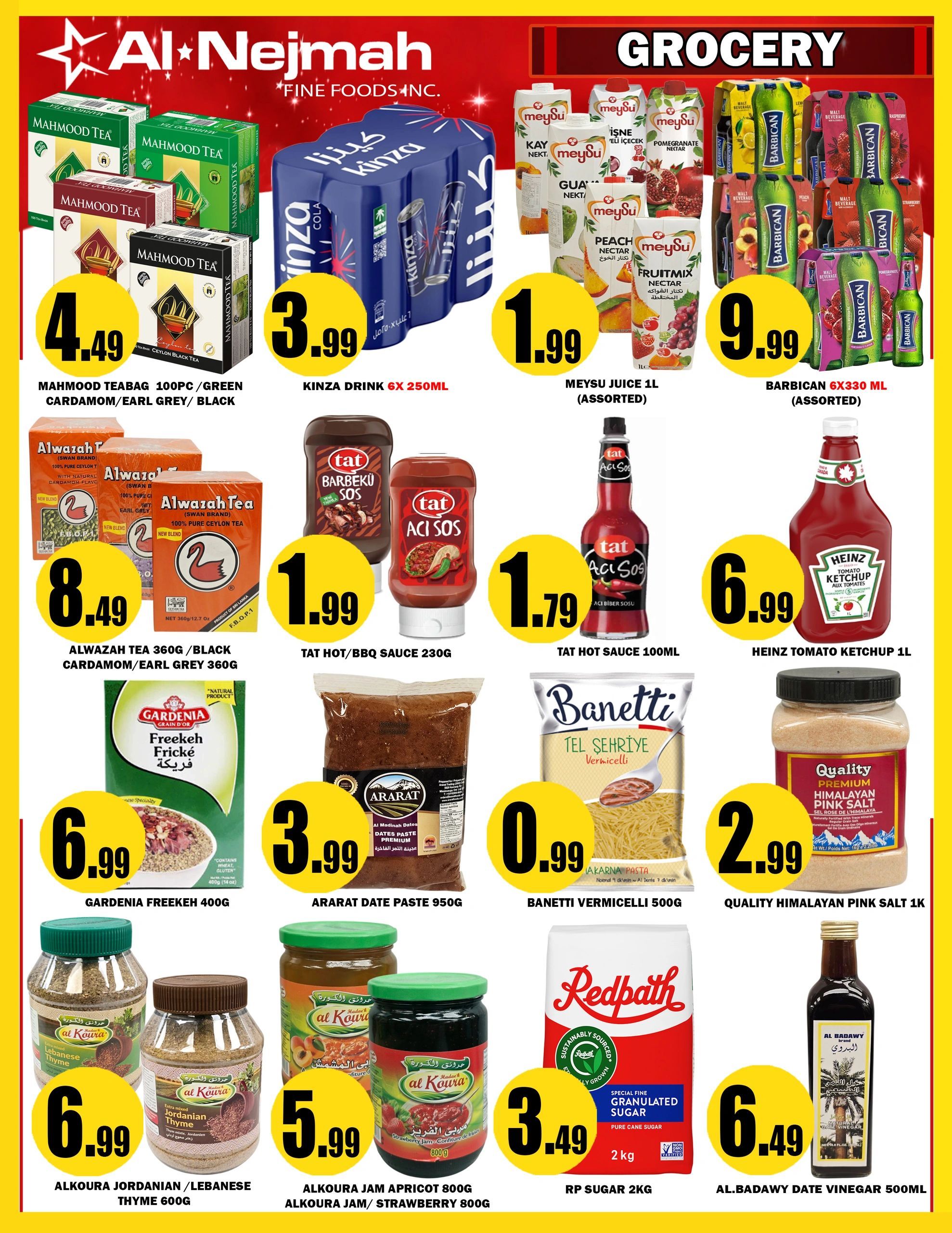 Alnejmah Fine Foods Inc. Flyer July 24 to 30