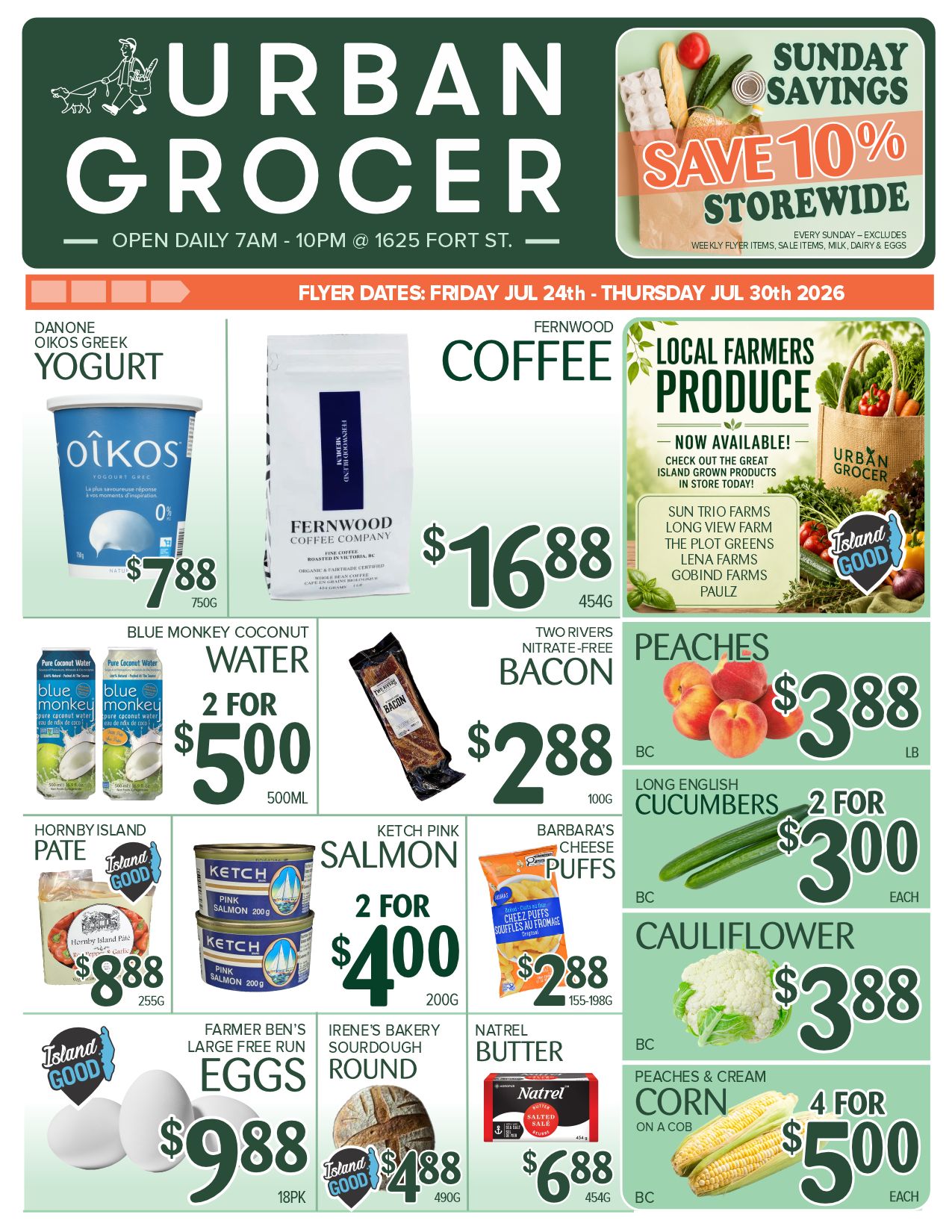 Urban Grocer Flyer July 24 to 30