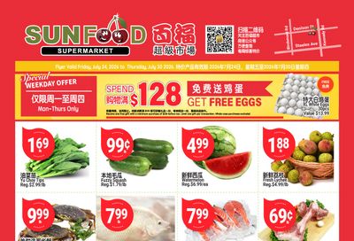 Sunfood Supermarket Flyer July 24 to 30