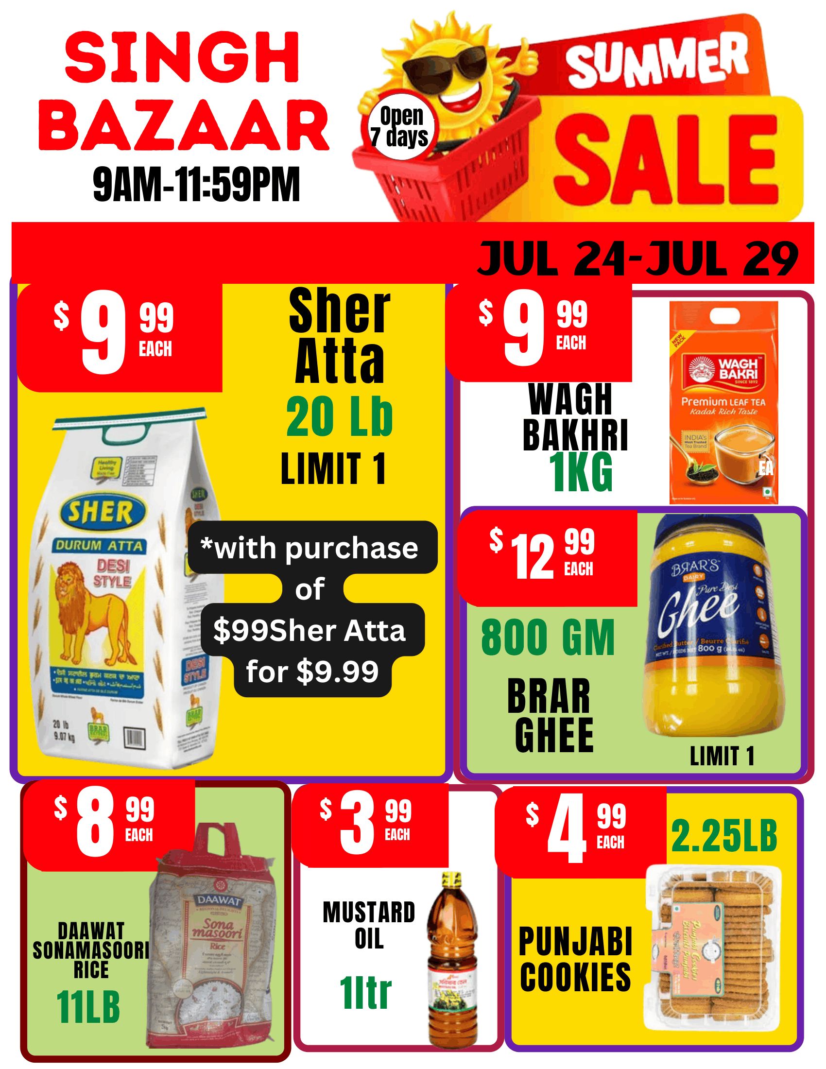 Singh Bazaar Flyer July 24 to 29
