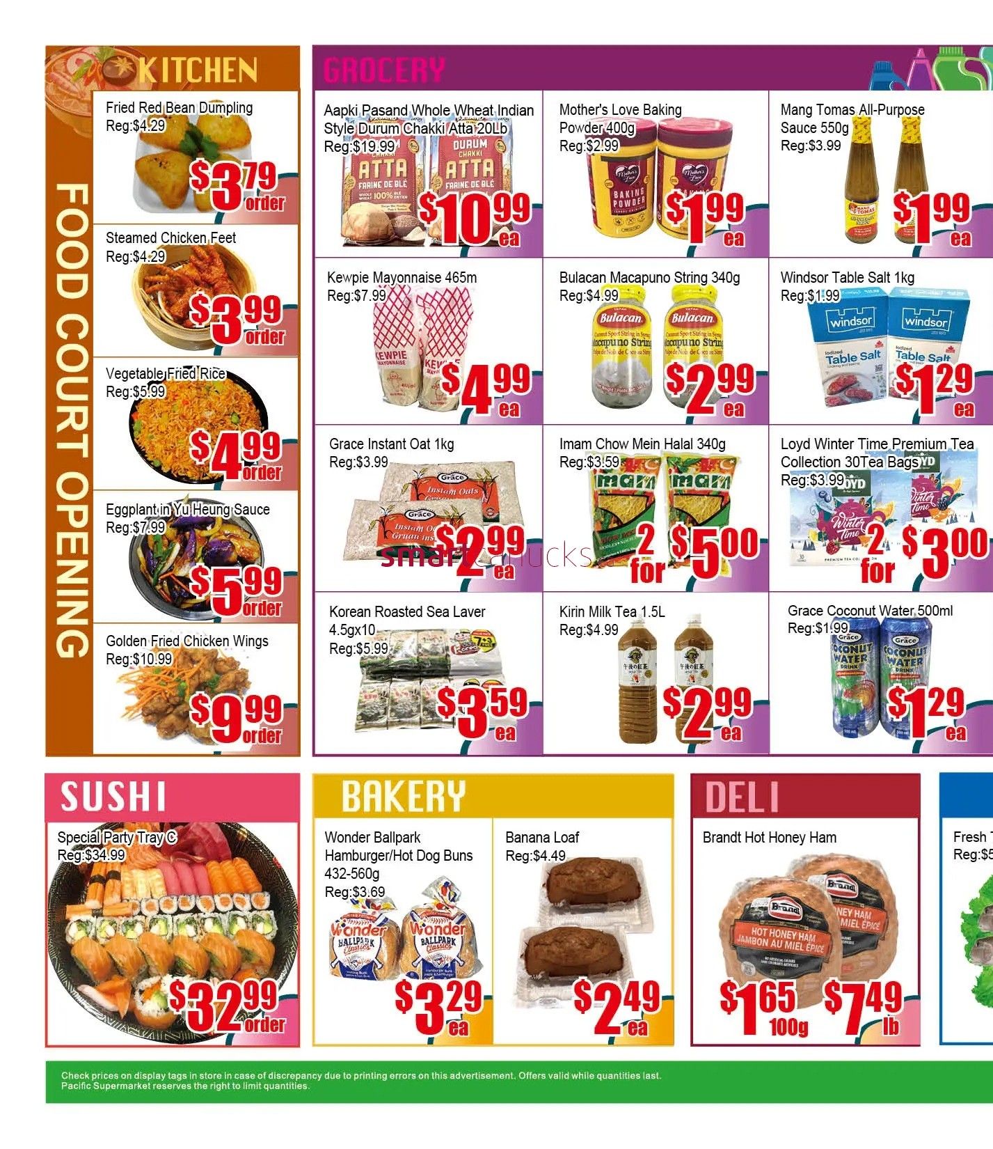 Pacific Fresh Food Market (Pickering) Flyer July 24 to 30