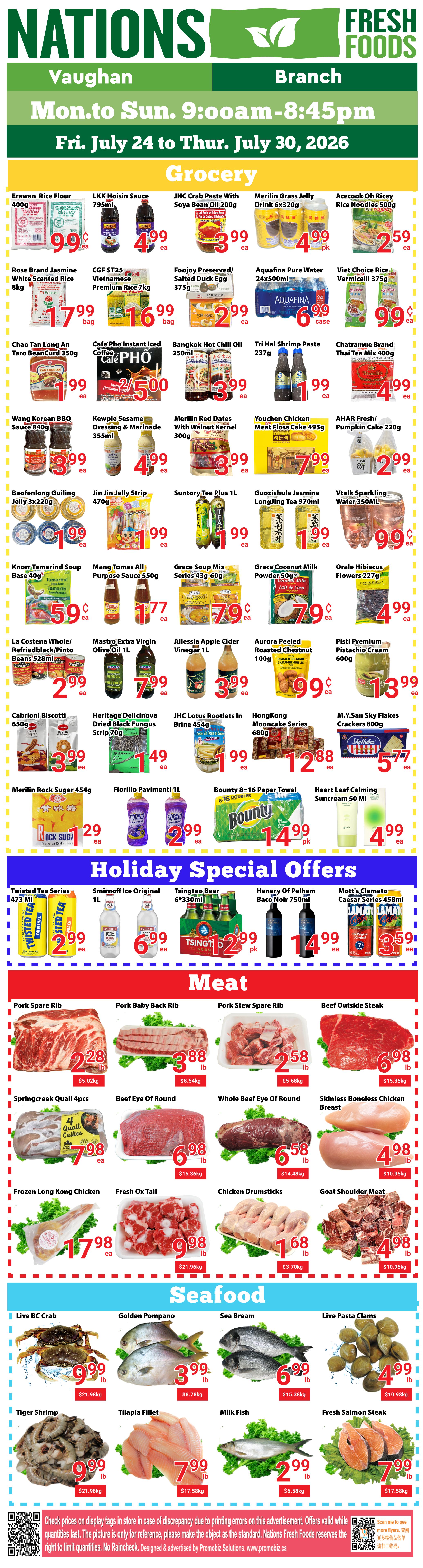 Nations Fresh Foods (Vaughan) Flyer July 24 to 30