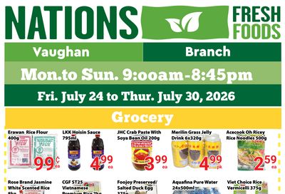 Nations Fresh Foods (Vaughan) Flyer July 24 to 30