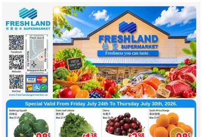 FreshLand Supermarket Flyer July 24 to 30