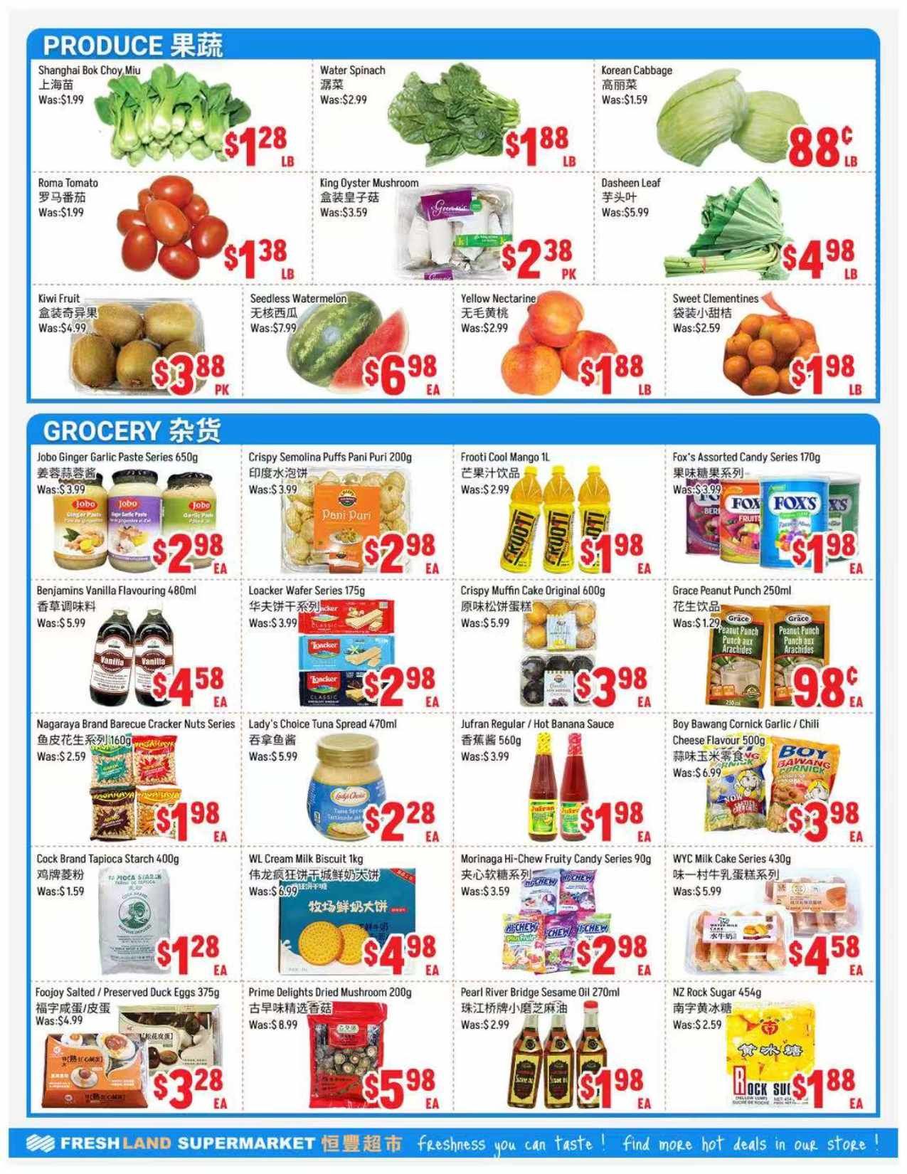 FreshLand Supermarket Flyer July 24 to 30