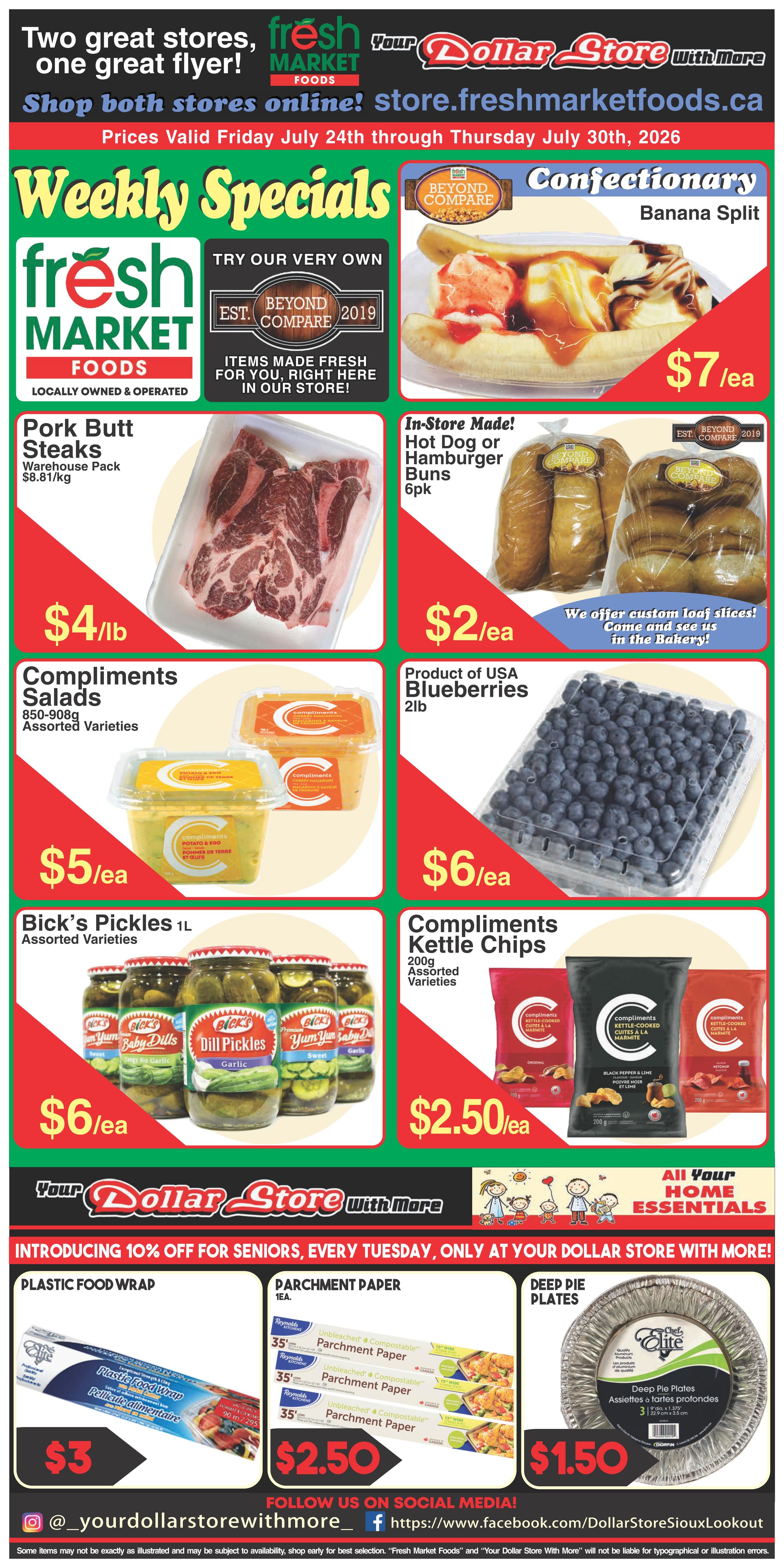Fresh Market Foods Flyer July 24 to 30