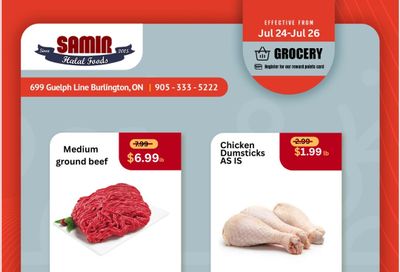 Samir Supermarket (Burlington) Flyer July 24 to 26
