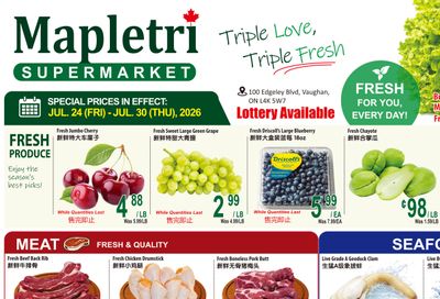 Mapletri Supermarket Flyer July 24 to 30