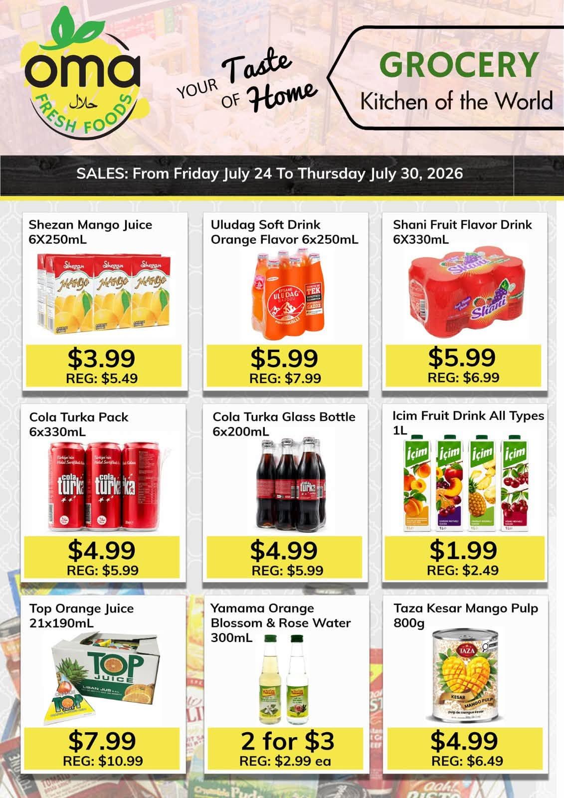 Oma Fresh Foods Flyer July 24 to 30
