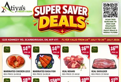 Atiya's Fresh Farm Flyer July 24 to 30