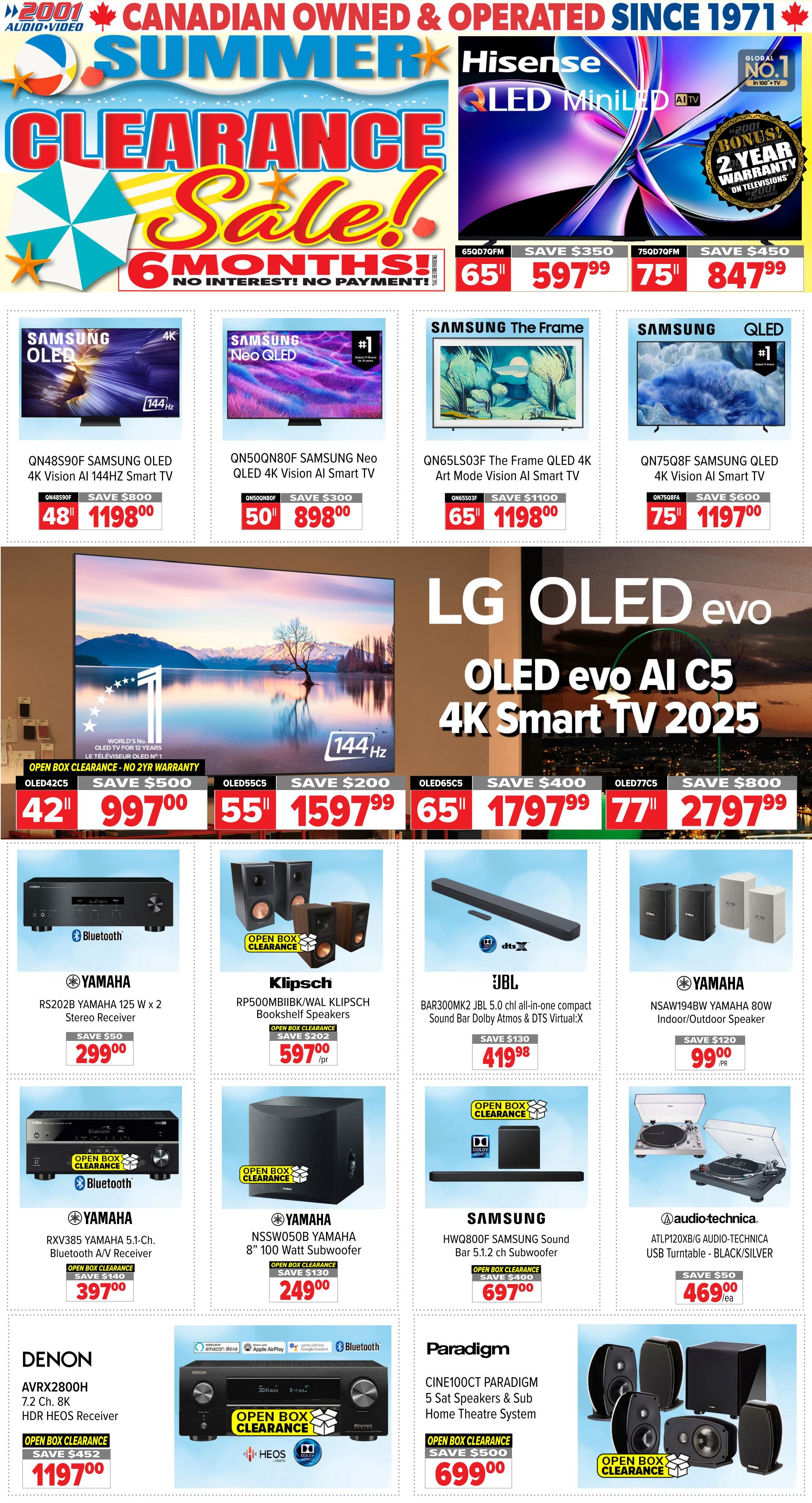 2001 Audio Video Flyer July 24 to 30