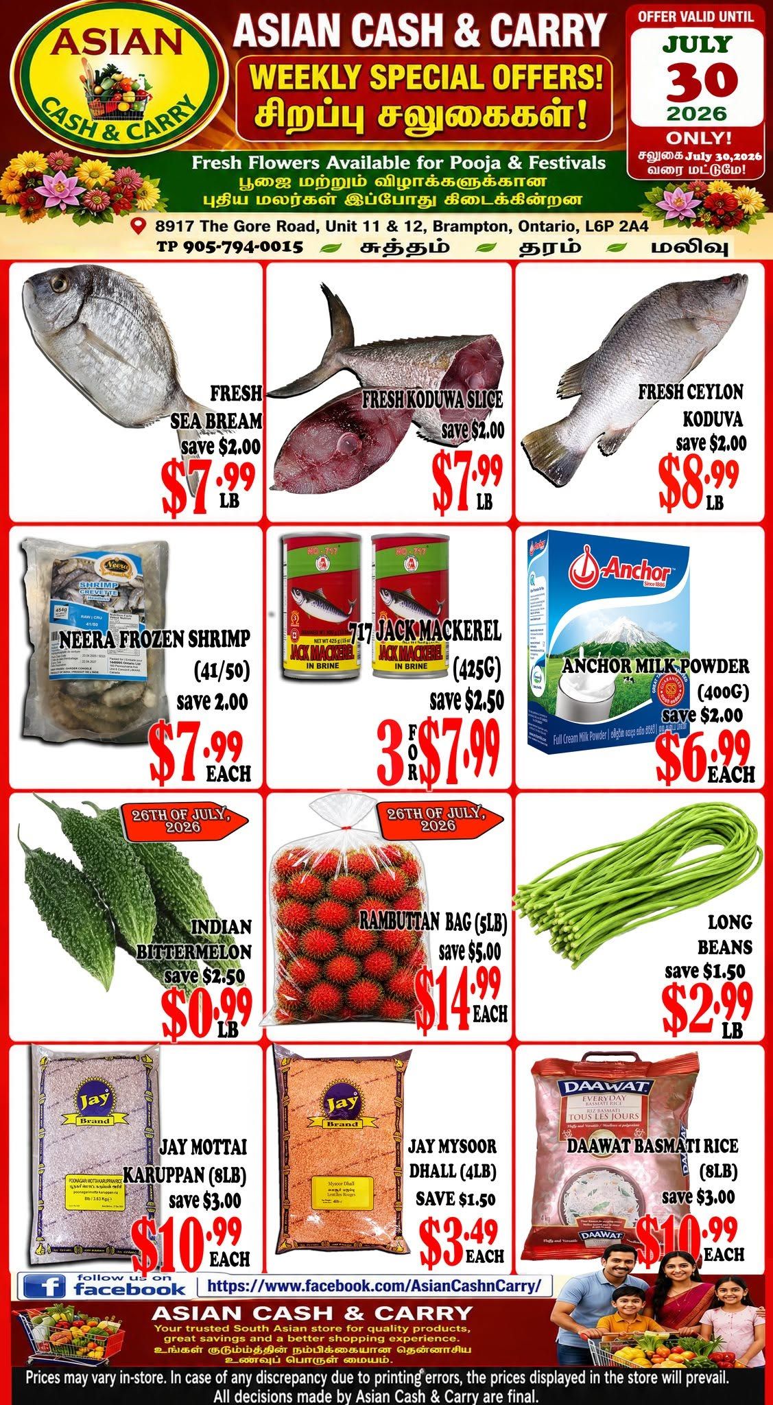 Asian Cash & Carry Flyer July 24 to 30
