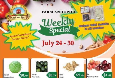 Farm And Spice Grocers Flyer July 24 to 30