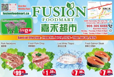 Fusion Supermarket (Unionville)  Flyer July 24 to 30