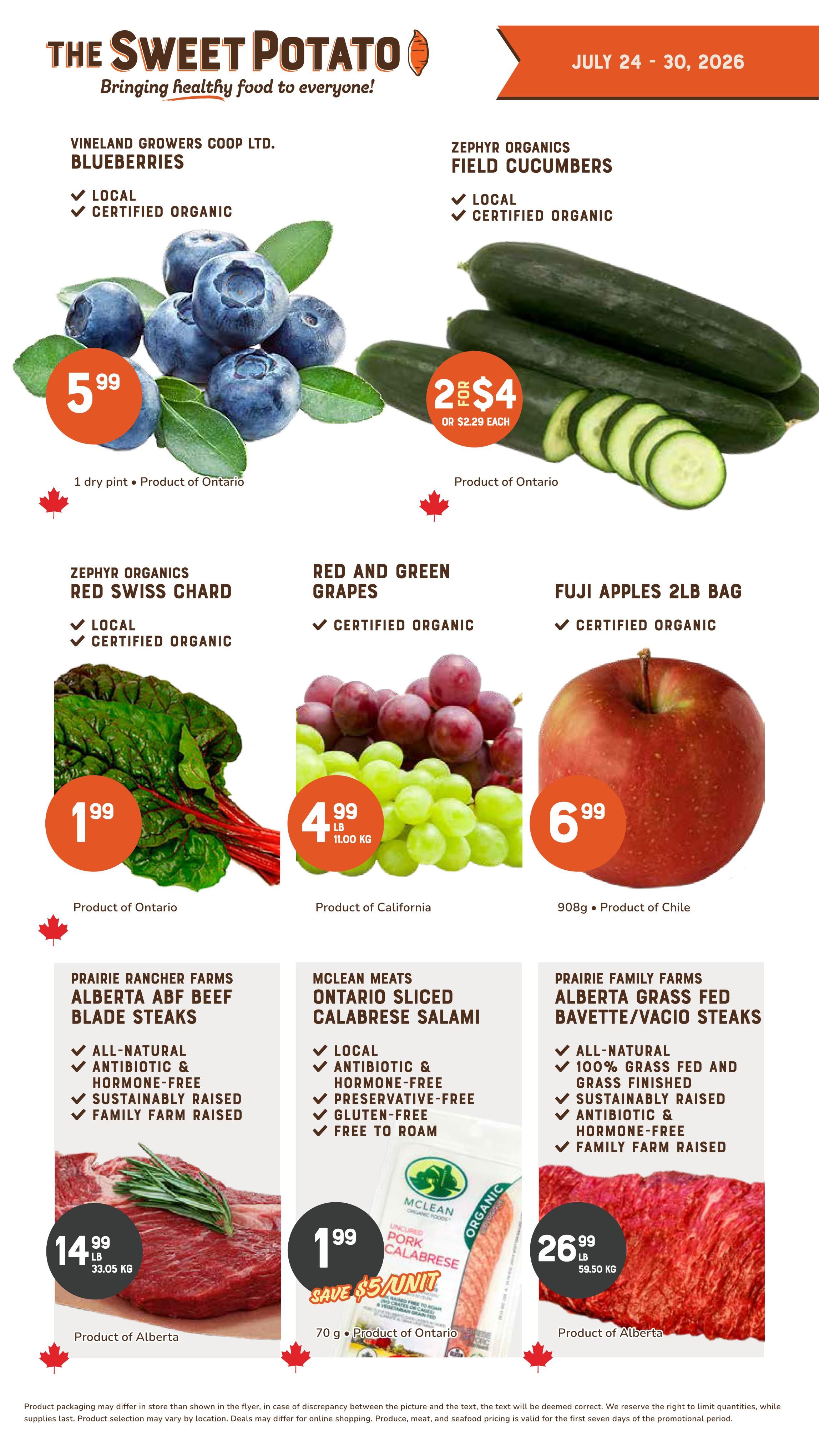 The Sweet Potato Flyer July 24 to 30